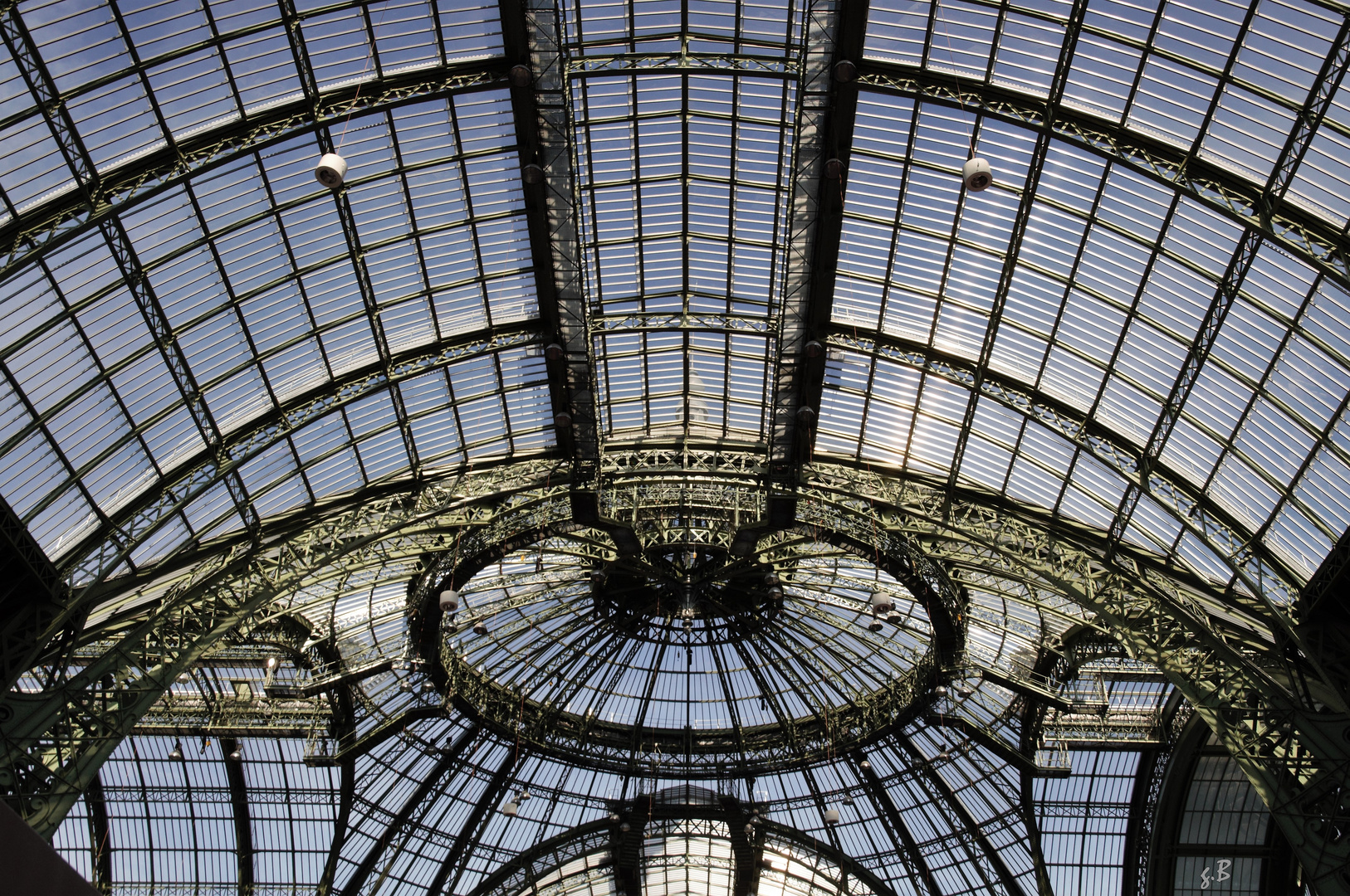 sous la verrière du Grand Palais