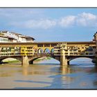 sous le ponte vecchio coule l arno....., firenze