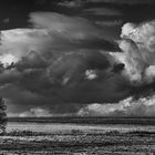 Sous un ciel tourmenté .