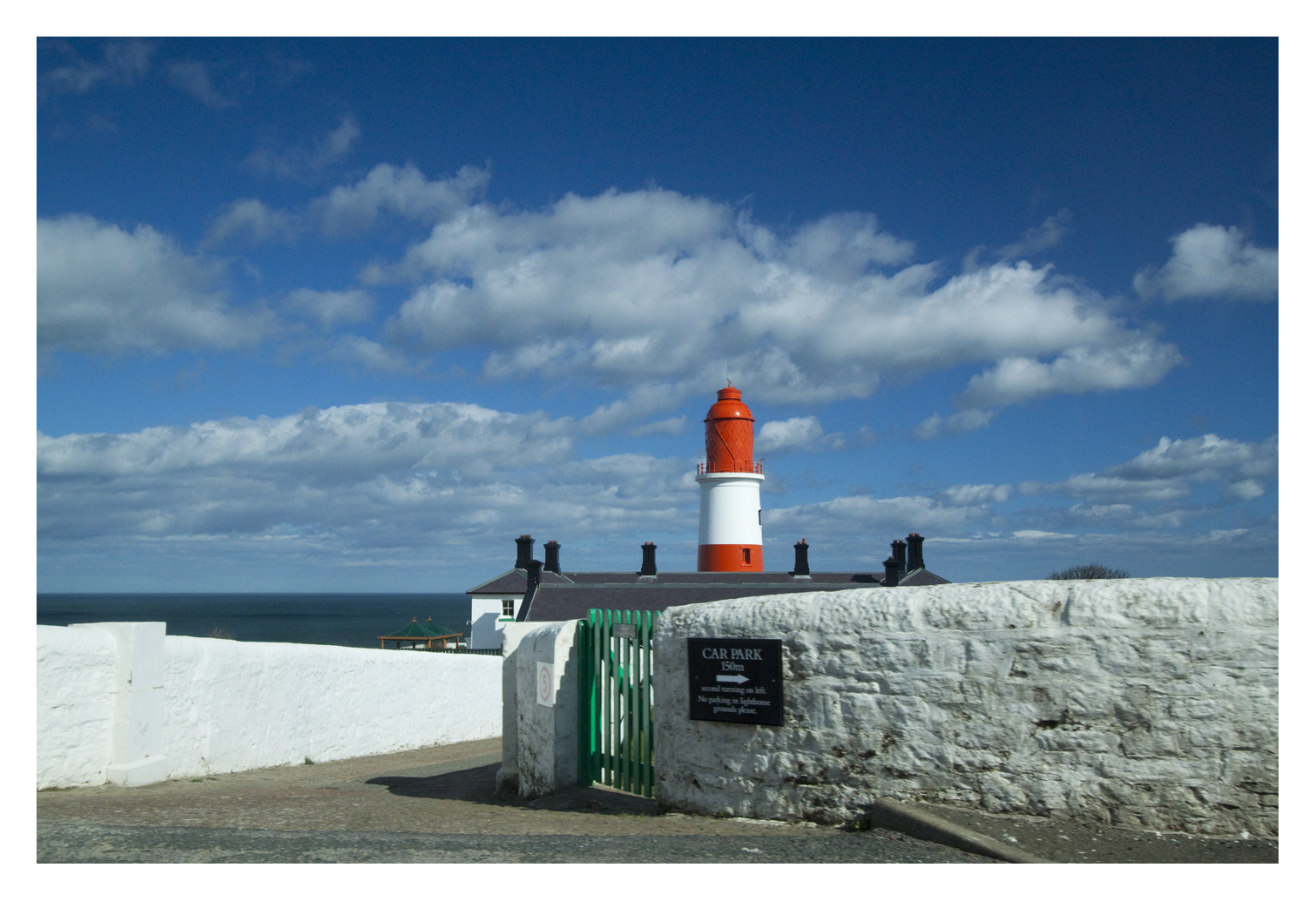 Souter Lighthouse beim Vorbeifahren