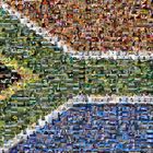 South African Flag made of 1200 photos