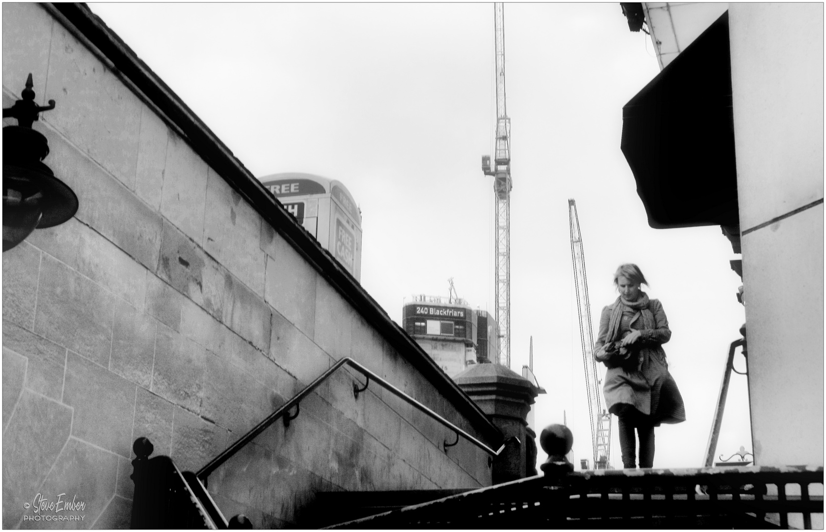 South Bank November Evening - Blackfriars Steps