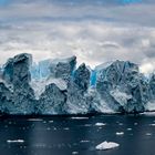 South Pole, Antarktis, Anvord Bay, Eisberg, Panorama