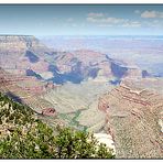 South Rim View in den Canyon - Grand Canyon N.P., Arizona; USA