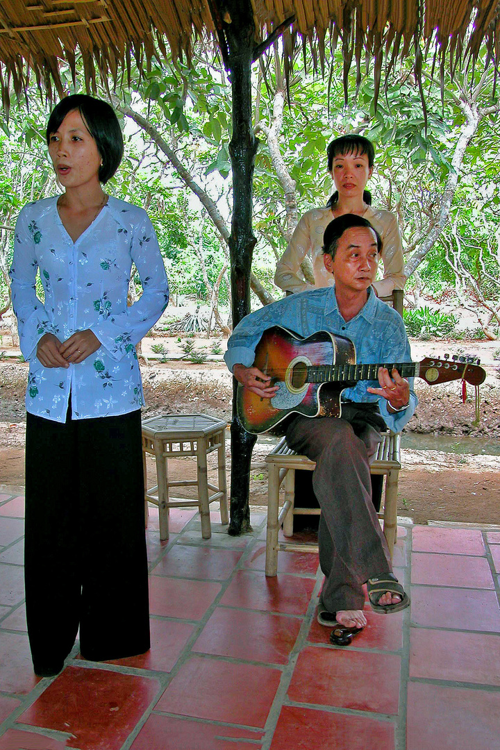 South Vietnamese musican trio