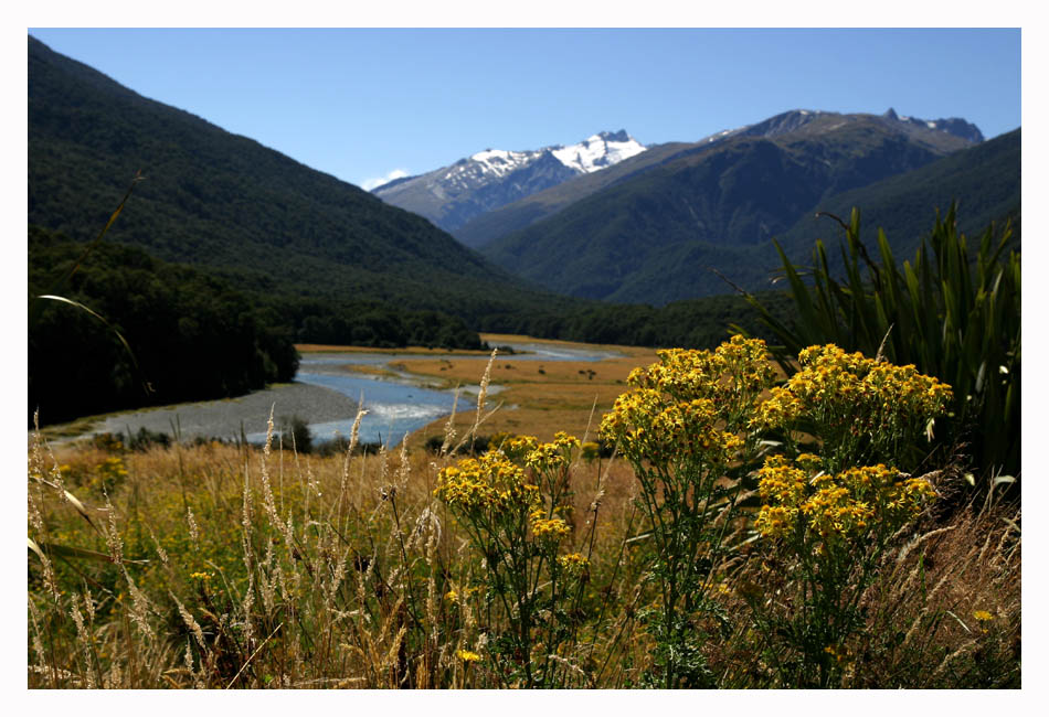 Southern Alps, Neuseeland von Klaus Wünsche 