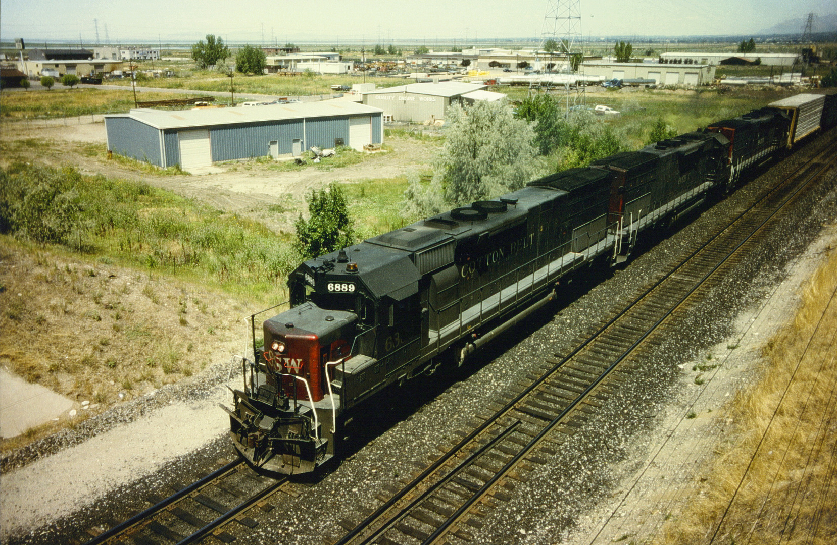 Southern Pacific Güterzug auf dem Weg nach Provo, Utah