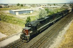 Southern Pacific Güterzug auf dem Weg nach Provo, Utah