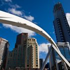 Southgate Bridge mit Skyline