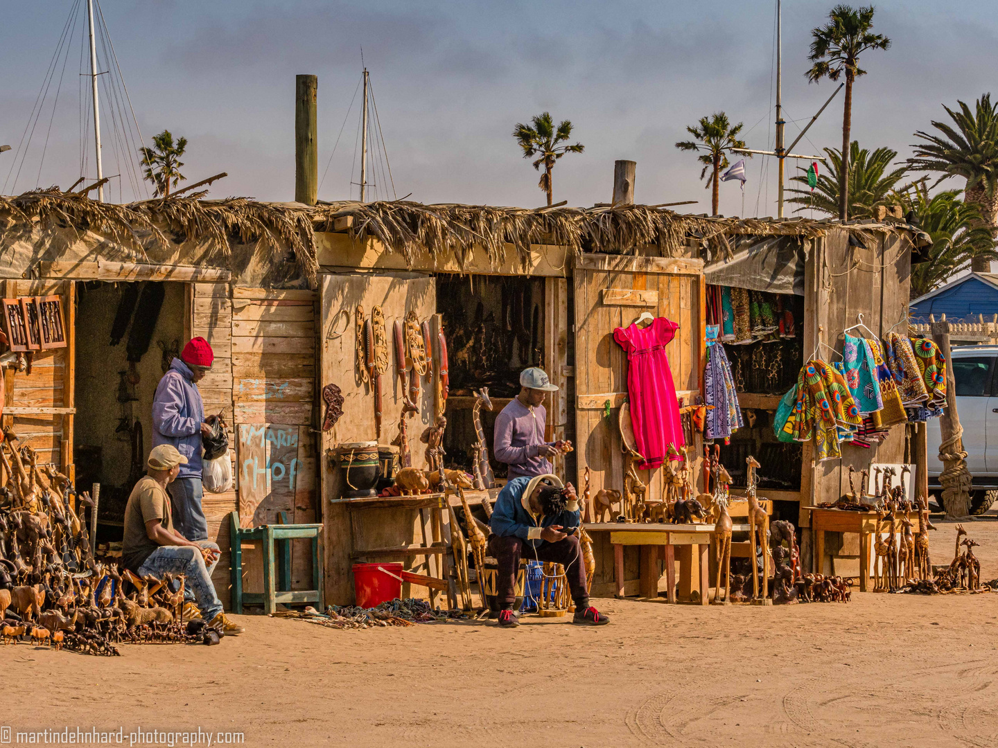 Souvenirverkäufer in Walvis Bay