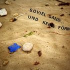 Soviel Sand und keine Förmchen