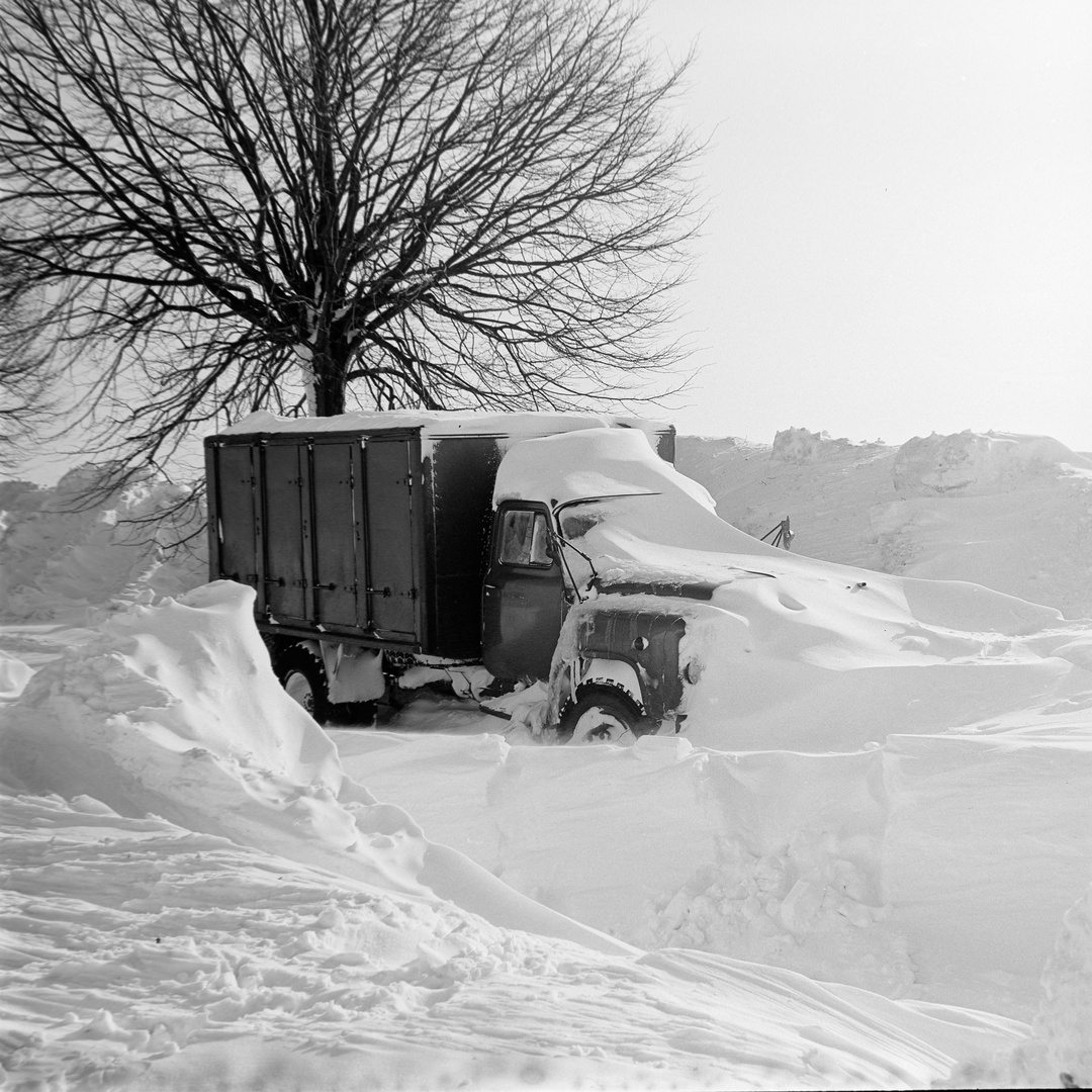 Sowjetarmee im Mecklenburger Schnee 1979