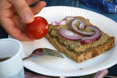 Soylent Green (fränkisch-transsylvanische Art) auf selbst gebackenem Brot