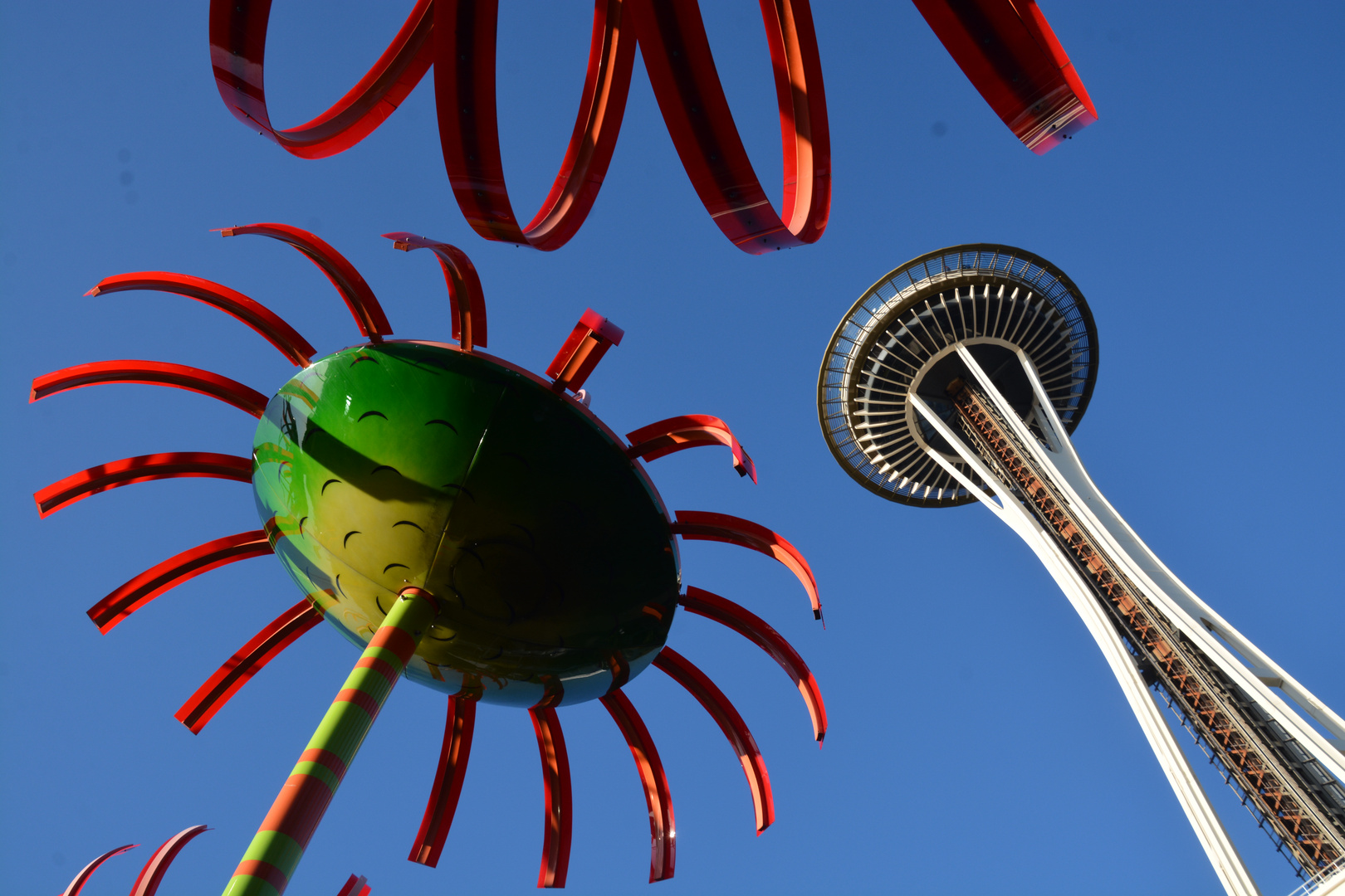 Space needle mit Dekoration