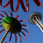 Space needle mit Dekoration