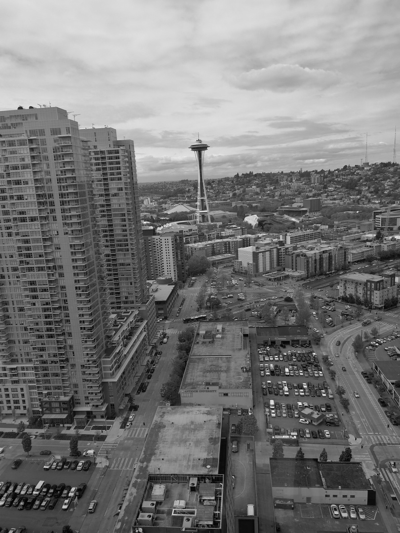 Space needle s/w aus dem 37.ten Stock