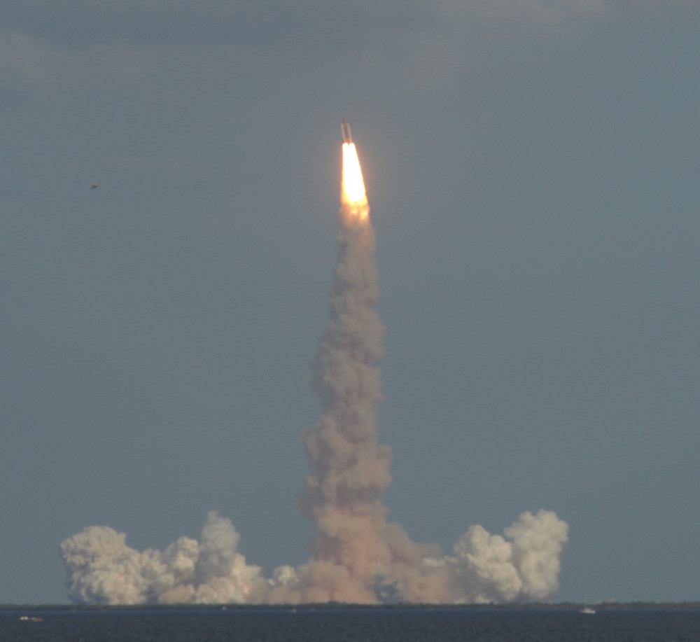 Space Shuttle Atlantis 3 seconds Later