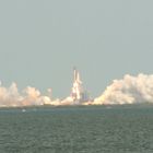 Space Shuttle Atlantis leaving for the Space Station 7th Feb 2008.See other without the zoom.