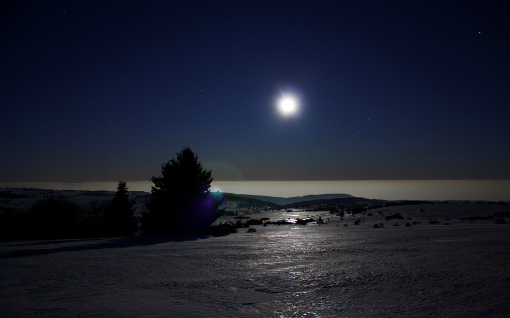 Spacenight über den Wolken