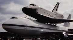 Spaceshuttle " Enterprice "  in Köln-Bonn:  lang, lang ist´s her