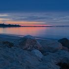 Spärlicher Sonnenaufgang in der Lübecker Bucht