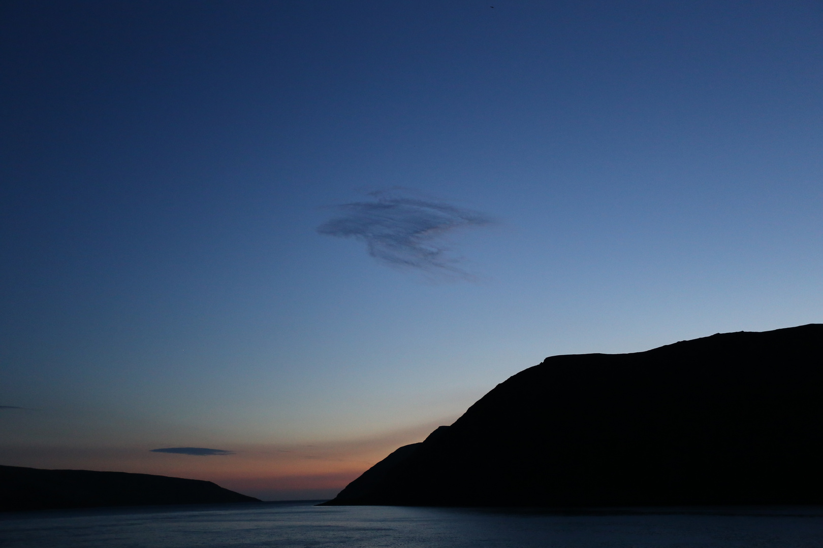 Spät abends am Nordkapp.....