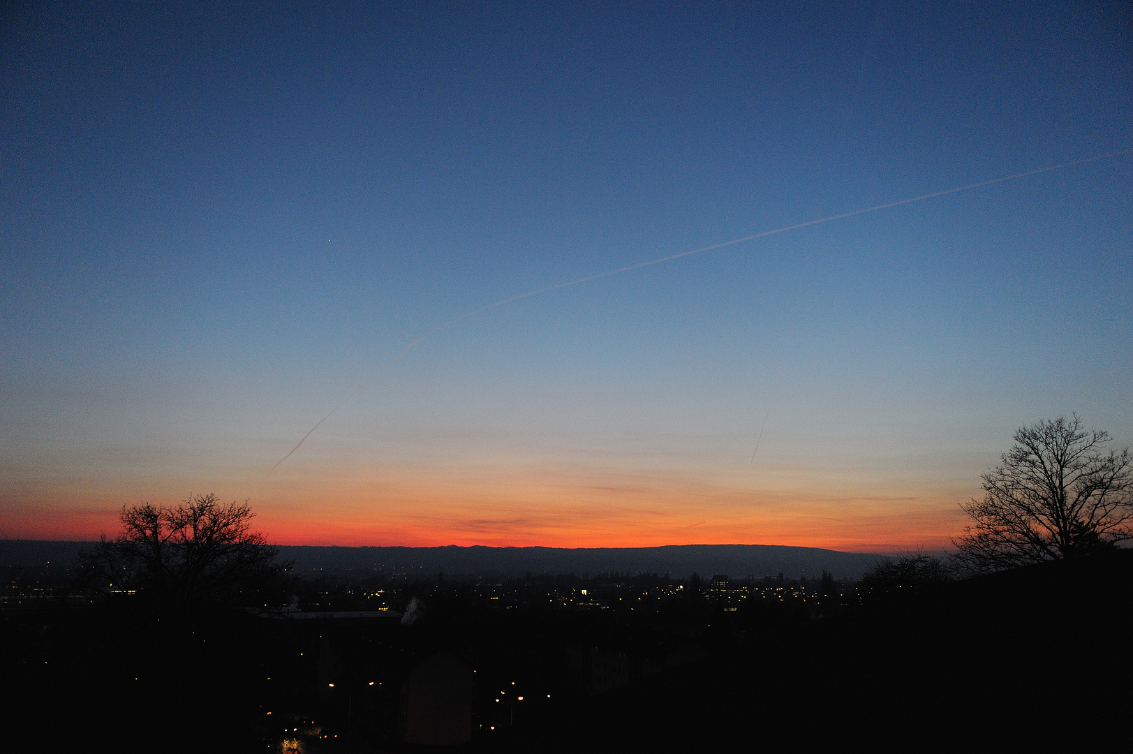 Spät abends ein Blick vom Fürstenberg