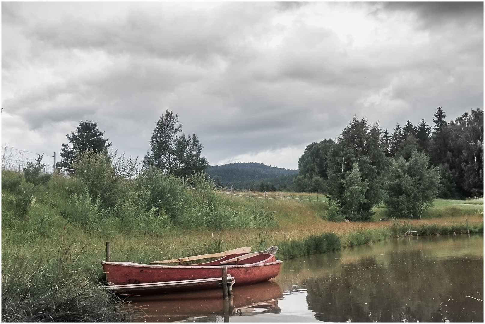 spät am Nachmittag im Fichtelgebirge