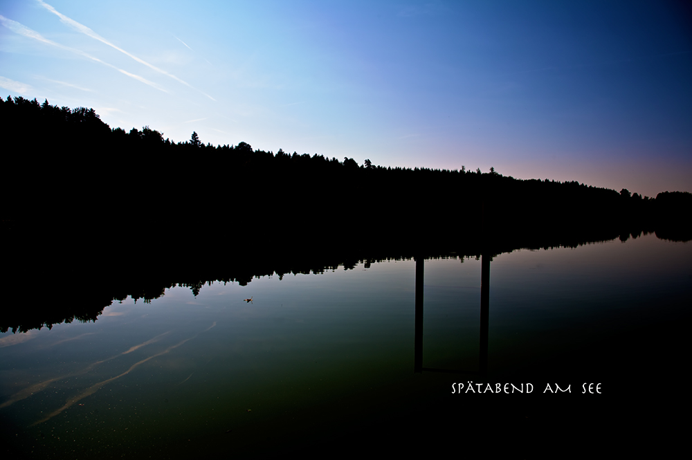 Spätabend am See