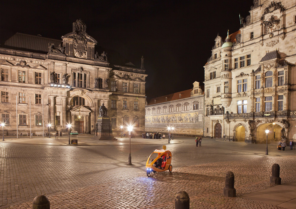 Spätabends in Dresden