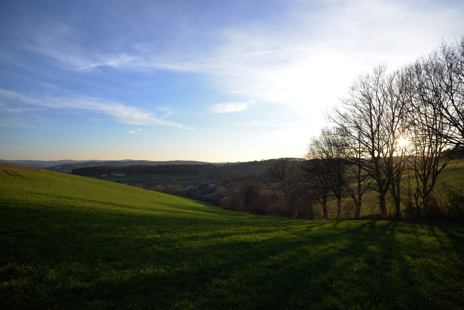 Späte Sonne im Dezember