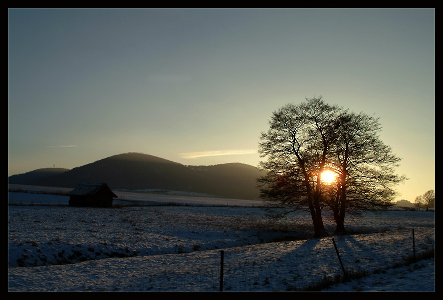 Späte Wintersonne