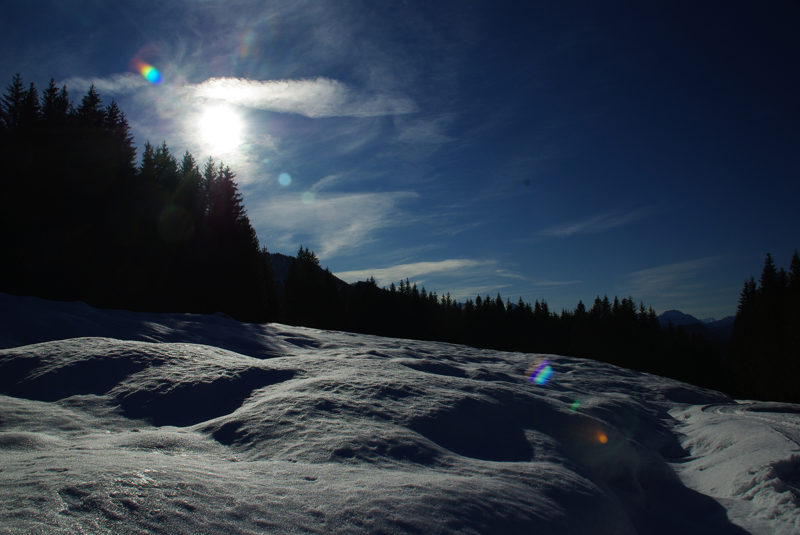 späte Wintersonne