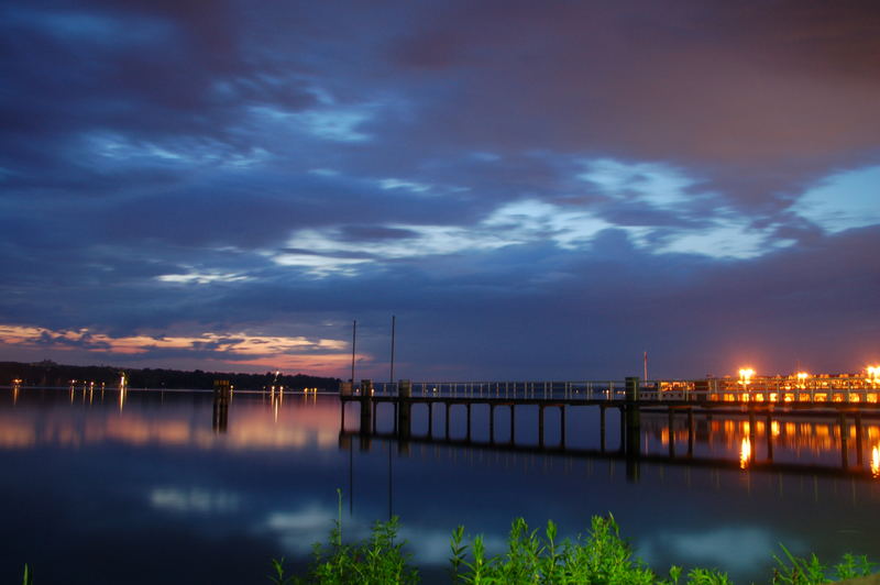 Später Abend am Berliner Wannsee