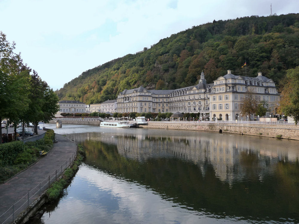 Später Nachmittag an der Lahn in Bad Ems