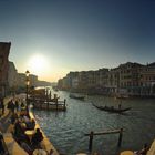 später Nachmittag an der Rialto Brücke