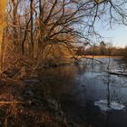 Spätes Licht am Eisufer