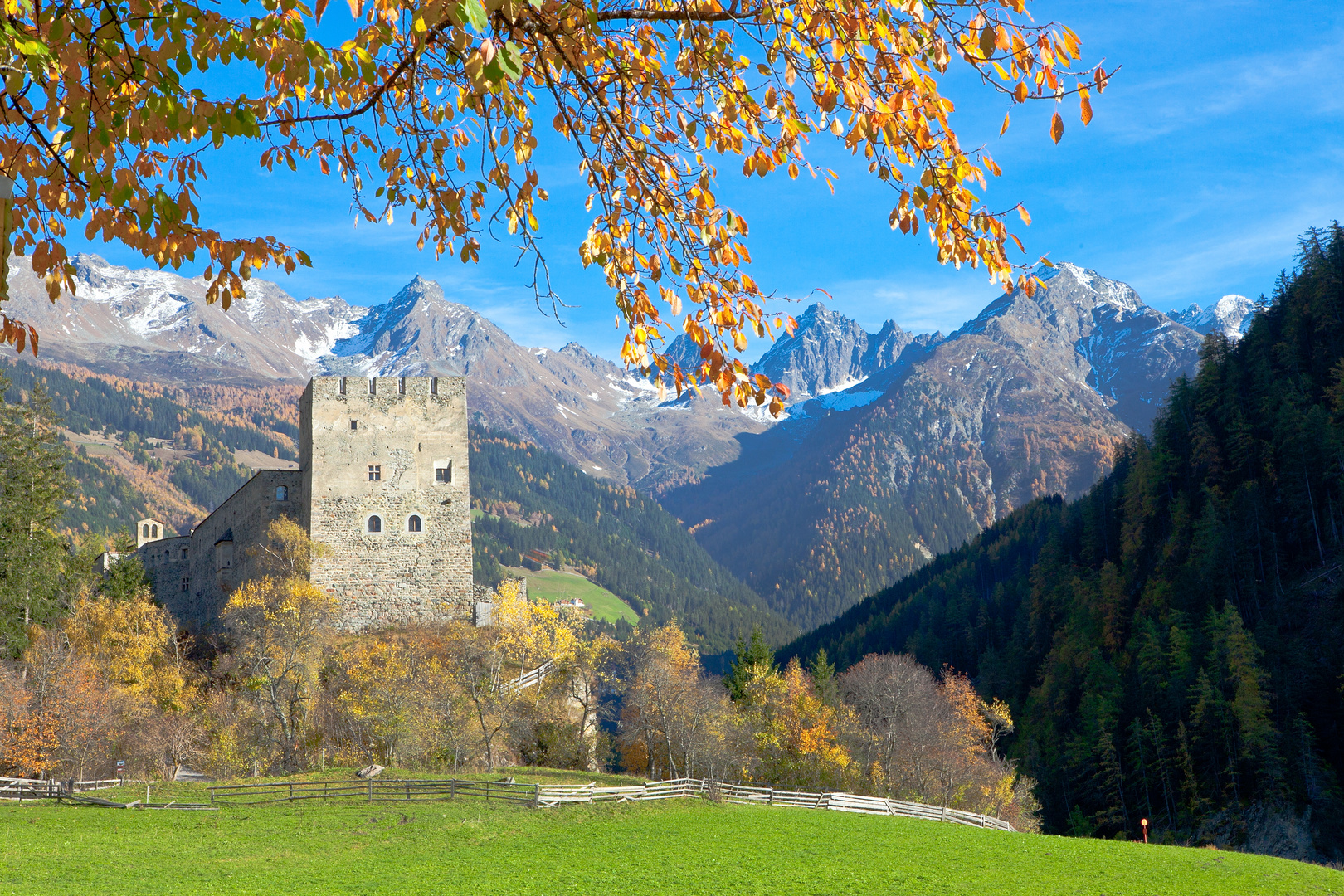 Spätherbst bei der Burg Bernegg