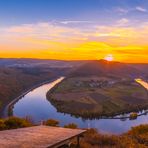 Spätherbst - Sonnenuntergang bei Serrig