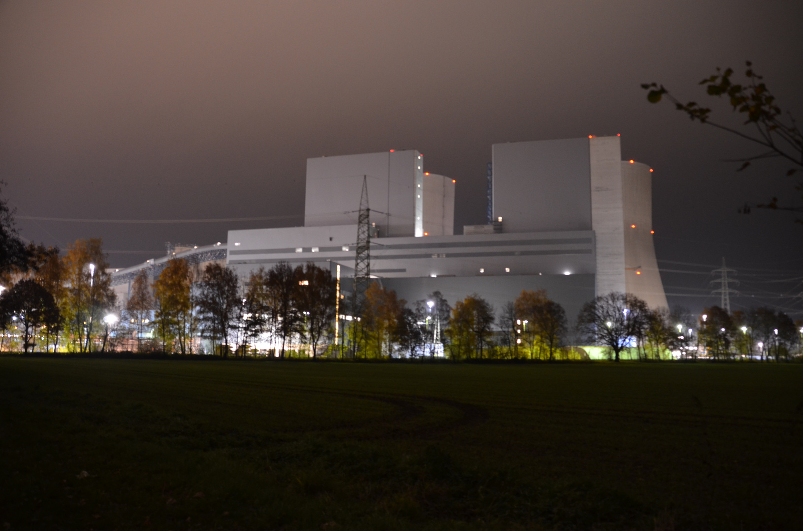 Spätherbstabend am Kraftwerk Hamm Uentrop