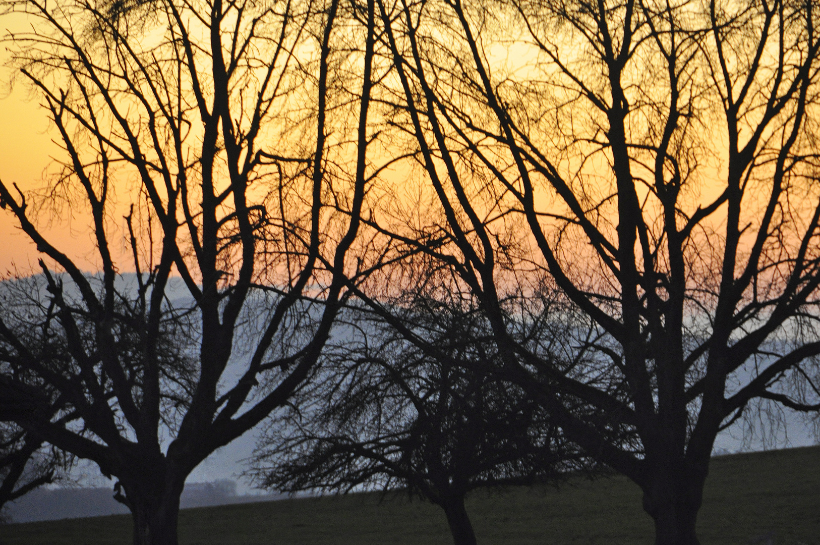 Spätherbstliche Abenddämmerung