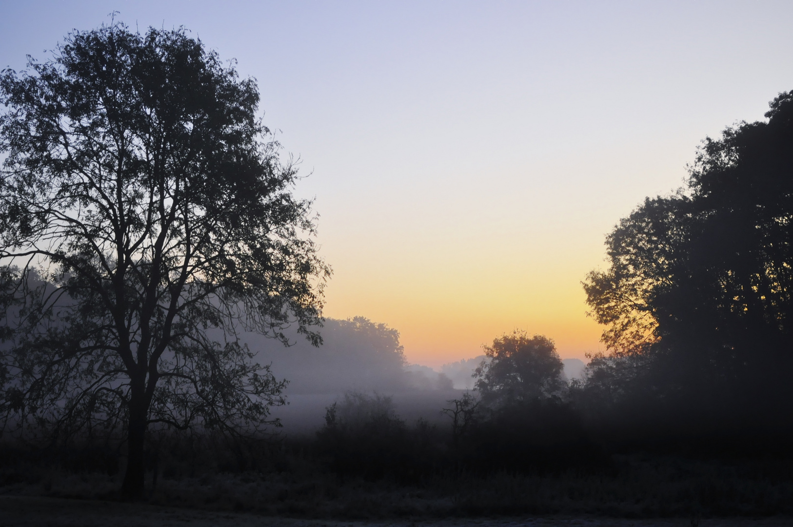 Spätherbstlicher Sonnenaufgang