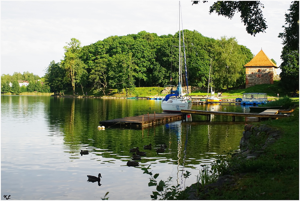 Spätnachmittag am Galve See. (Litauen)