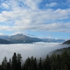 Spätsommer 2018: Davos: Schatzalp - Nebel überm Landwassertal