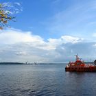 Spätsommer 2022 an der Förde in Kiel Holtenau