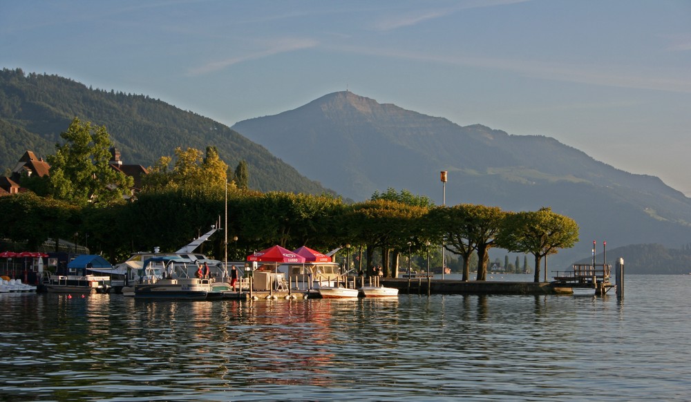 spätsommer am see