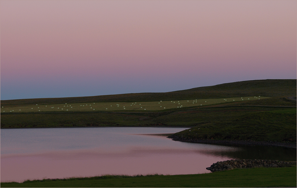 Spätsommerabend am Gíslholtsvatn