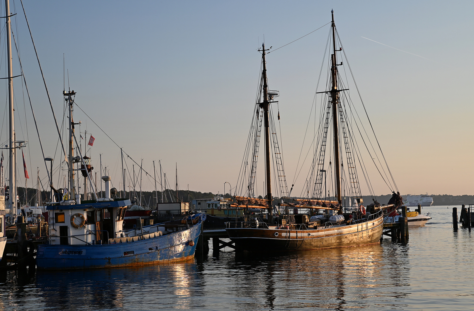 Spätsommerabend am Hafen von Heikendorf/Ostsee