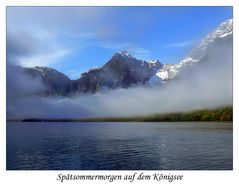 Spätsommermorgen am Königsee