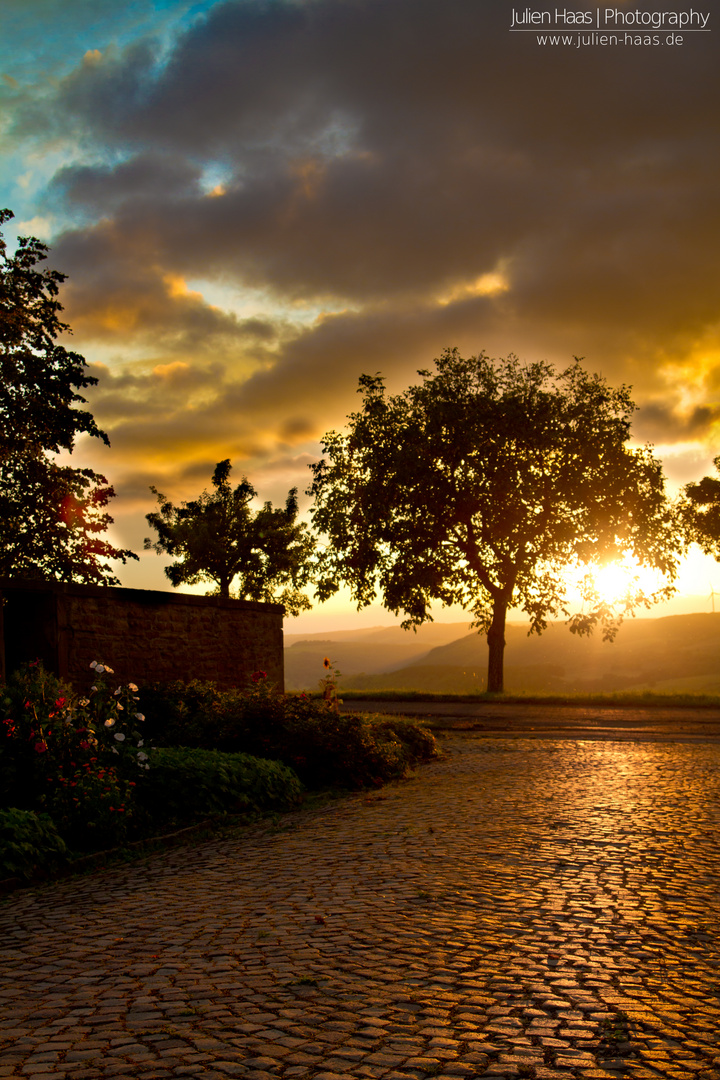 Spätsommersonnenuntergang